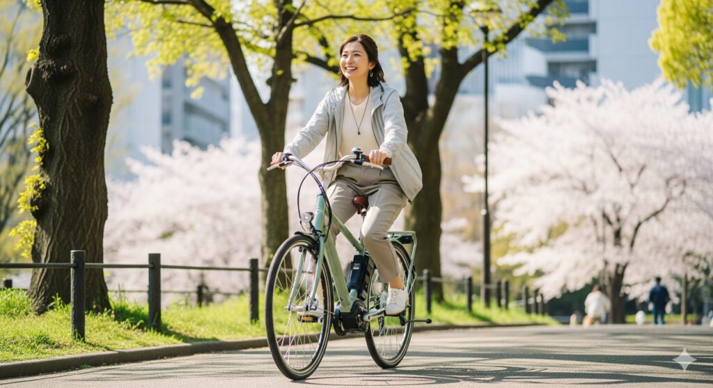 おしゃれな電動自転車も展開