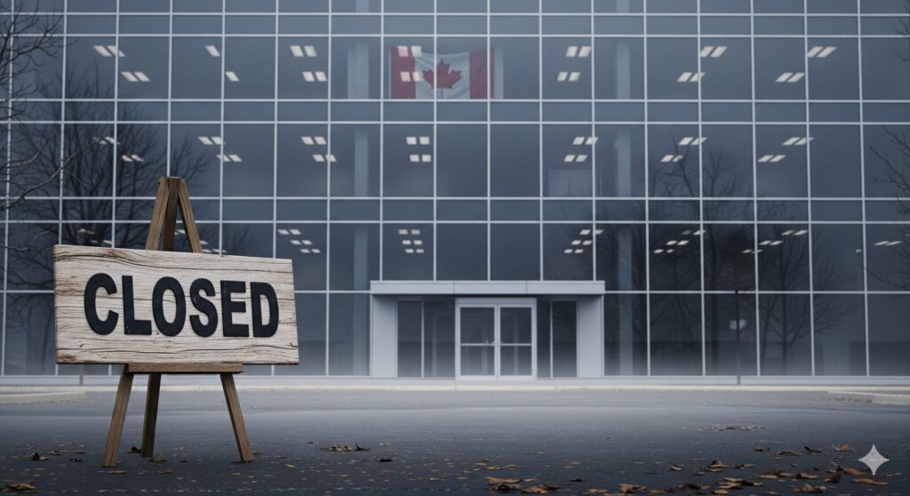 カナダ本社の経営破綻が背景